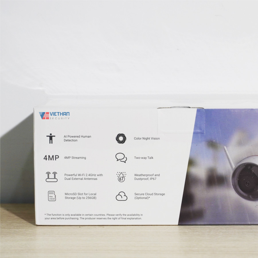 Camera Wifi EZVIZ C3W Pro 4MP Smart home camera (màu sắc 24/7, nhận diện người AI, báo động, đàm thoại 2 chiều)