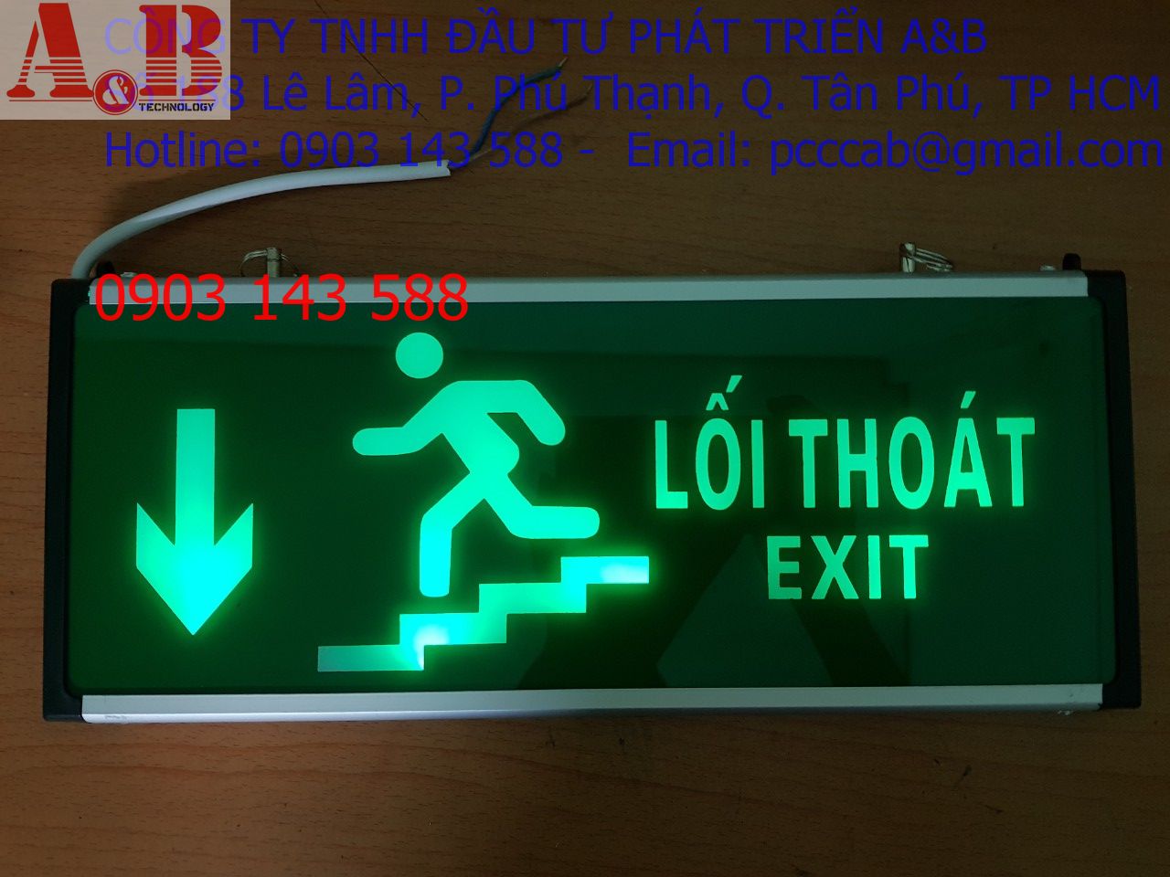 [HCM]ĐEN EXIT CẦU THANG ĐÈN EXIT THOÁT HIỂM CẦU THANG
