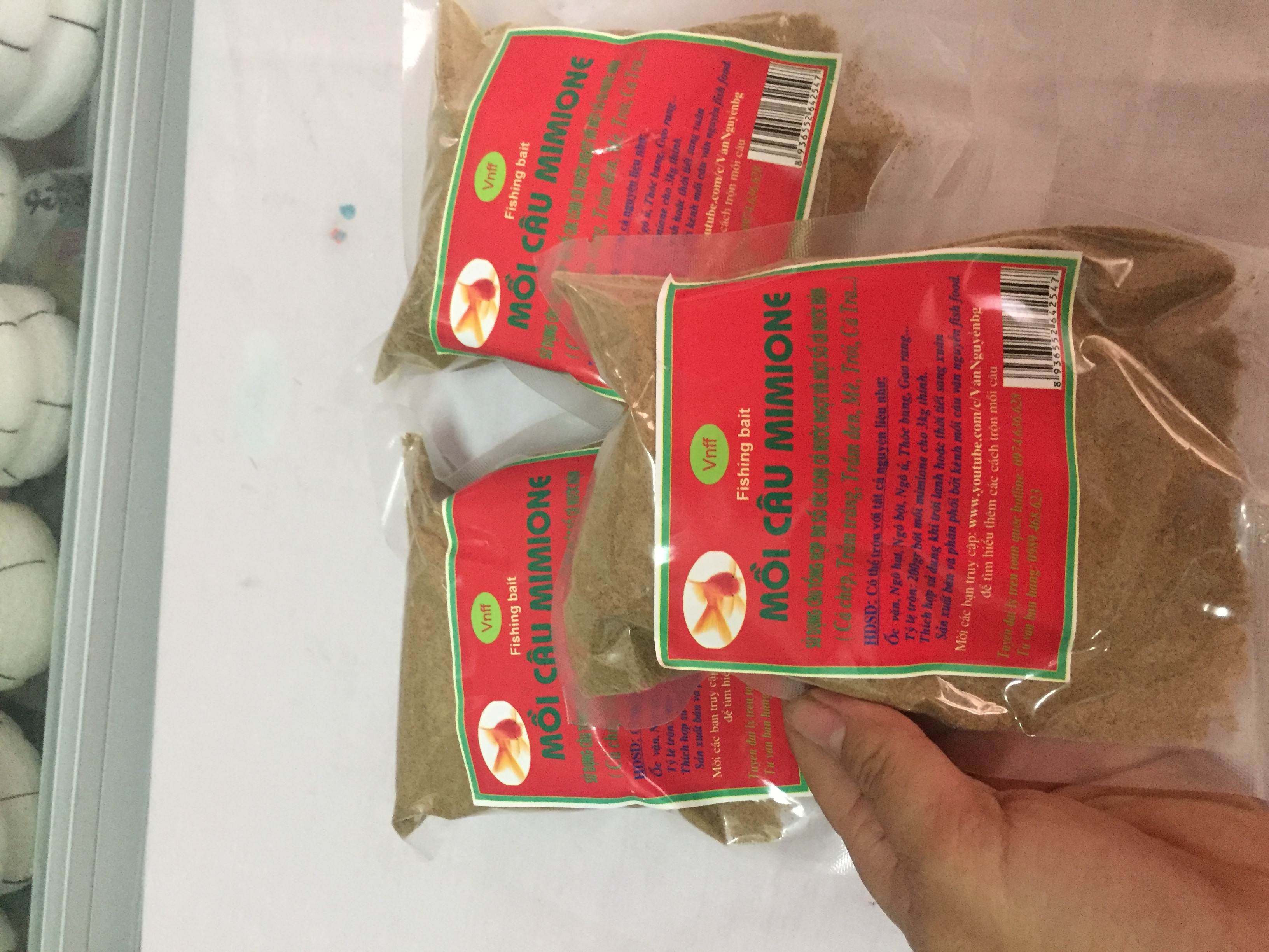 combo 5 gói Mồi câu mimionce là loại mồi câu truyền thống chuyên dụ các loại cá nước mặn, nước ngọt như: cá chép, trắm , trôi, trê...