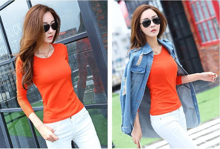 Áo thun nữ, áo thun tay dài nữ Basic&Simple Mẫu Mới, Vải Dày Mịn