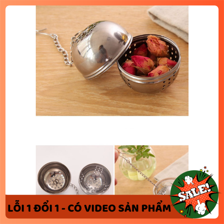 Dụng cụ lọc trà inox hình cầu - Đồ lọc trà - Dụng cụ lọc trà - Phụ kiện pha trà - Lọc trà hình cầu - Dụng cụ lọc trà tiện lợi - Dụng cụ lọc trà văn phòng - Dụng cụ inox - Dụng cụ lọc trà inox - Dụng cụ lọc trà mini