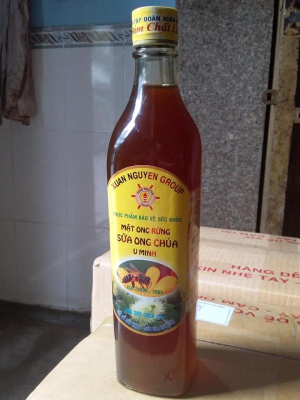Mật Ong Rừng Sữa Ong Chúa U Minh chai thủy tinh 500ml Xuân Nguyên cao cấp