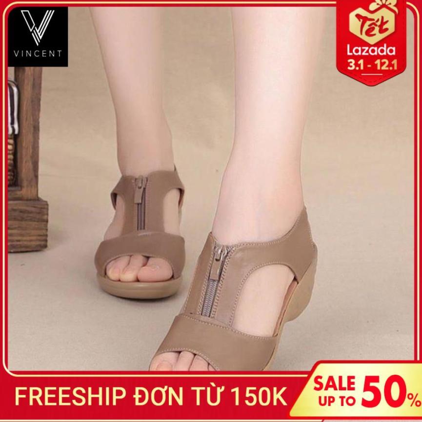 Giày Da Cao Gót Ôm Chân, Thoáng Mát Da Mềm Dáng Xinh Đế Cao 5cm giá rẻ