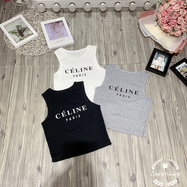 [HCM]Áo thun ba lỗ croptop in siêu hot