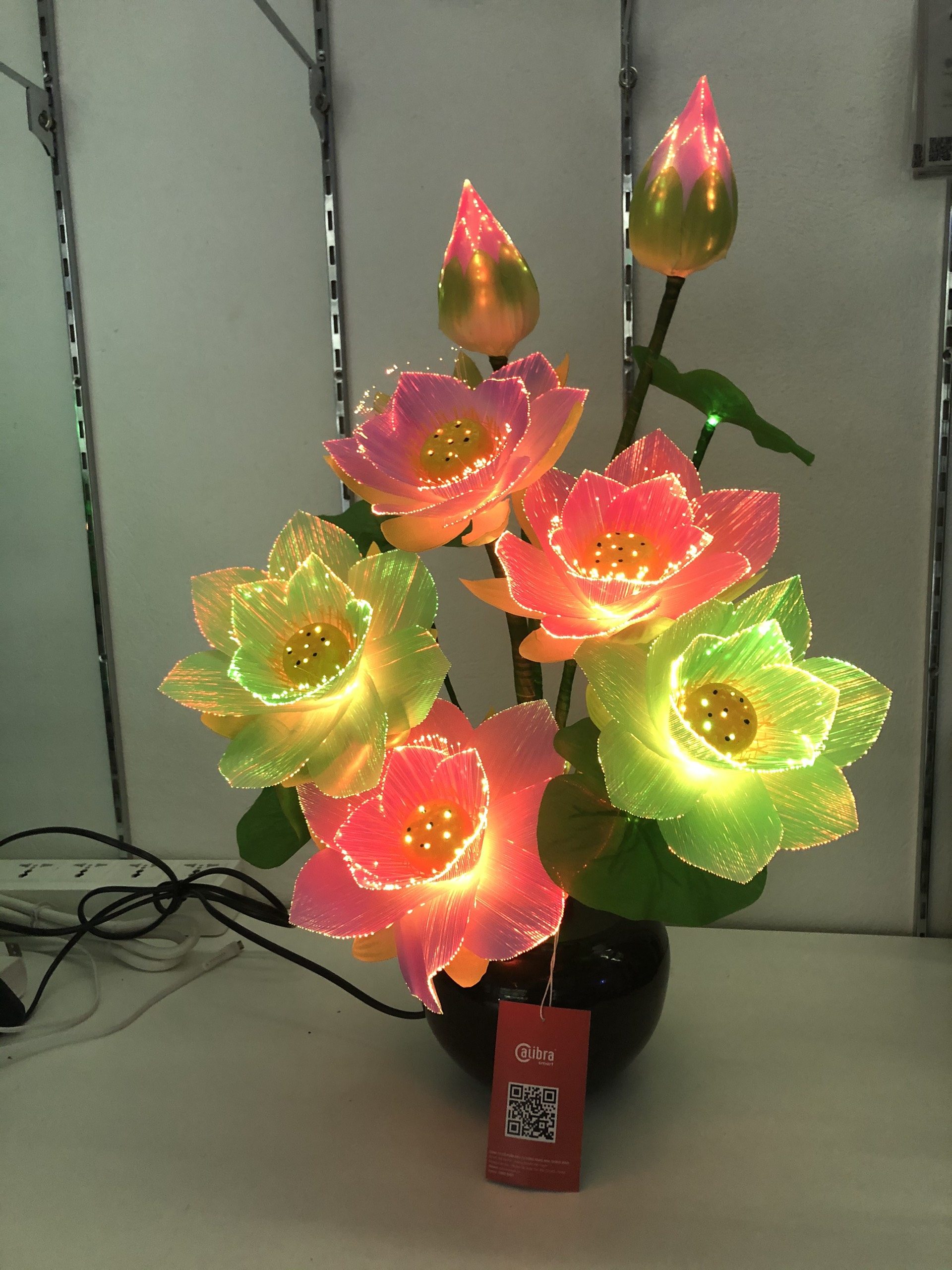 BÌNH HOA ĐÈN LED-BÌNH HOA SEN-HOA TRANG TRÍ