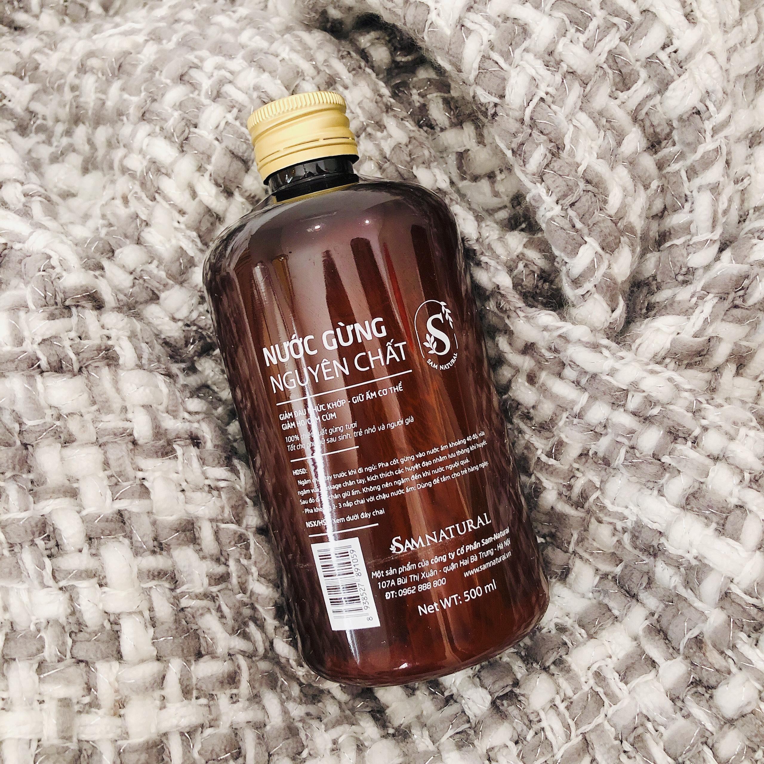 Nước gừng nguyên chất - [Sam Natural]  Nước gừng 500 ml
