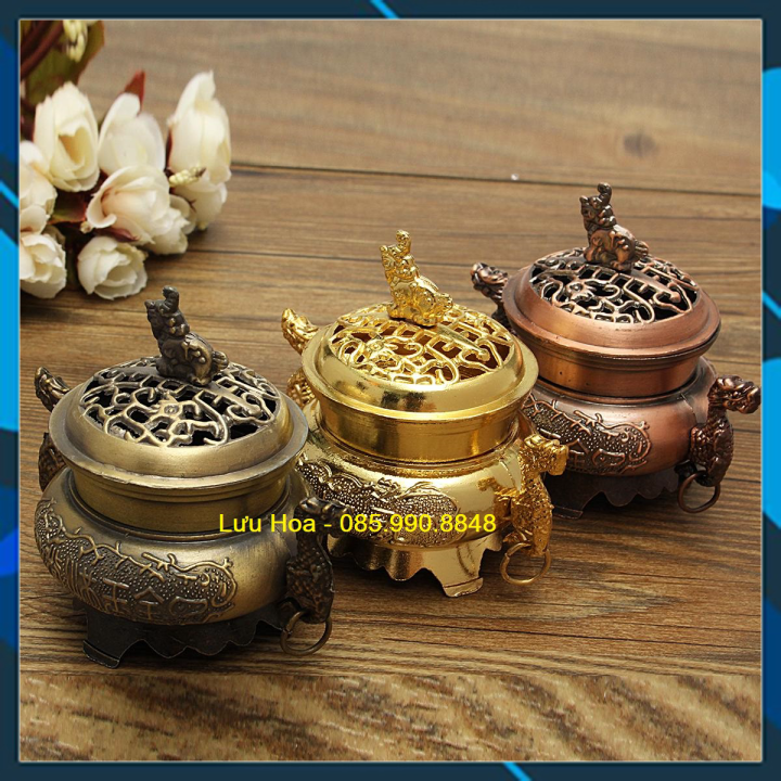 Lư xông trầm, lư đốt trầm hai rồng cao cấp - Hàng chất đáp ứng mọi nhu cầu chơi trầm