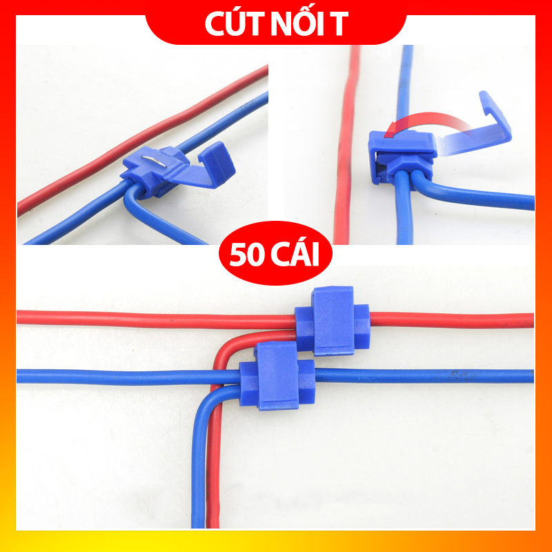 Bảng giá 50 cút nối dây điện nhanh chữ T phân nhánh