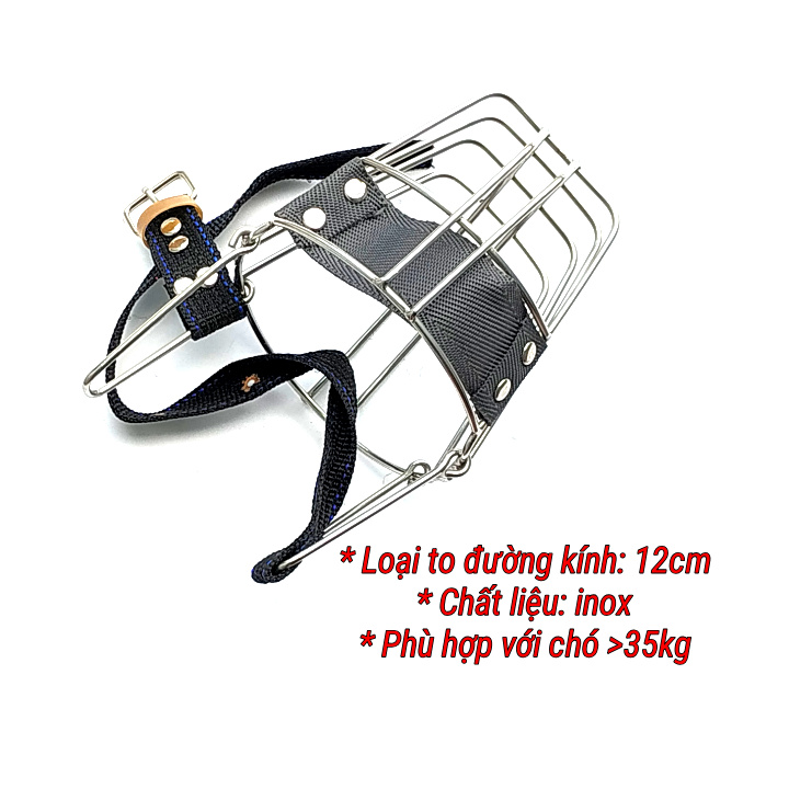 Rọ mõm chó inox size to