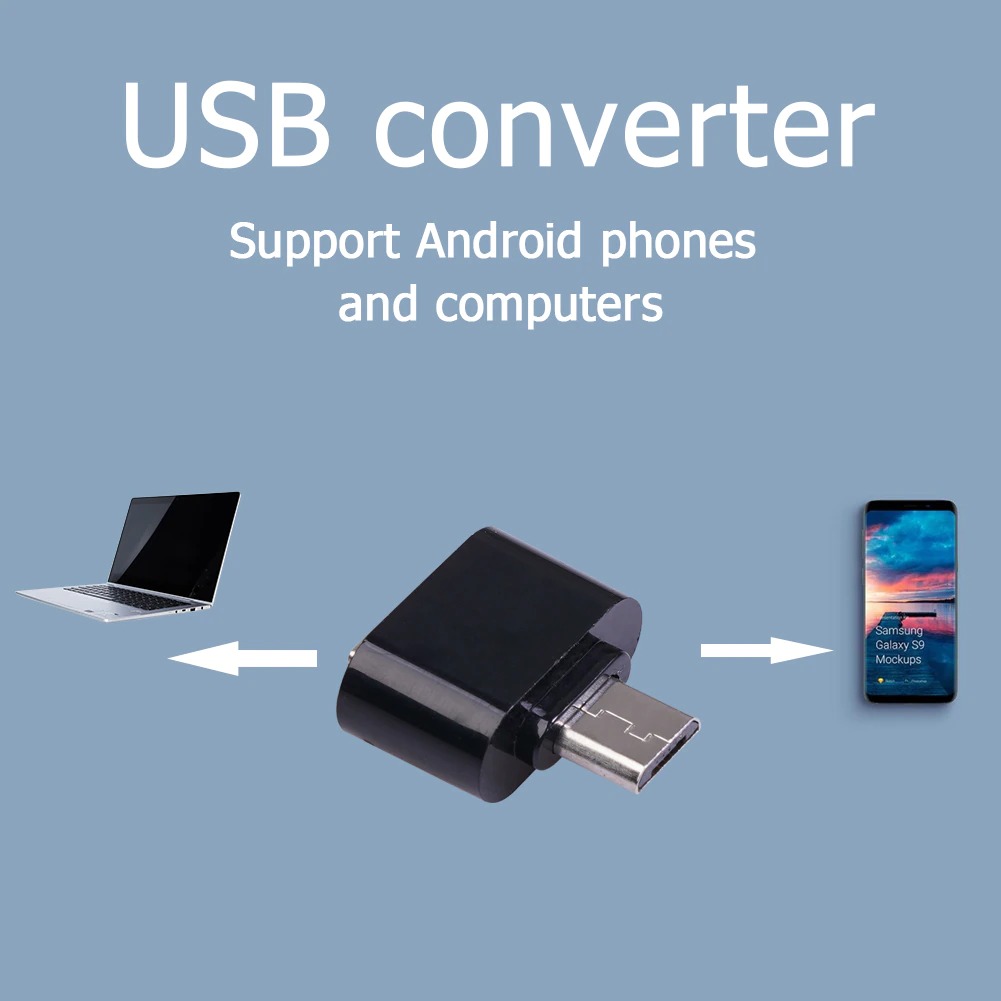 OTG Adapter Micro USB To USB Connect Android Phone Peripherals Handheld Keyboard Drive
