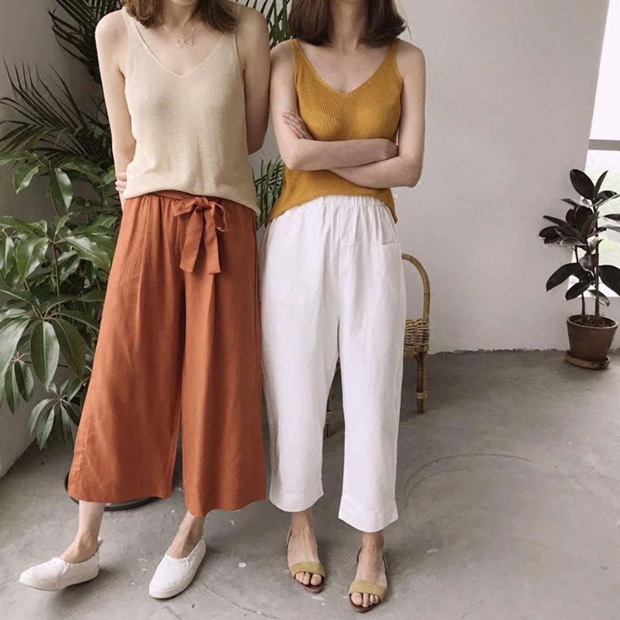 ÁO KIỂU NỮ HAI DÂY CỔ TIM THỜI TRANG