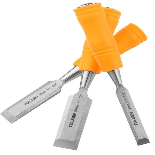 BỘ 3 ĐỤC CÁN GỖ TOLSEN 25380- 13-19-25mm