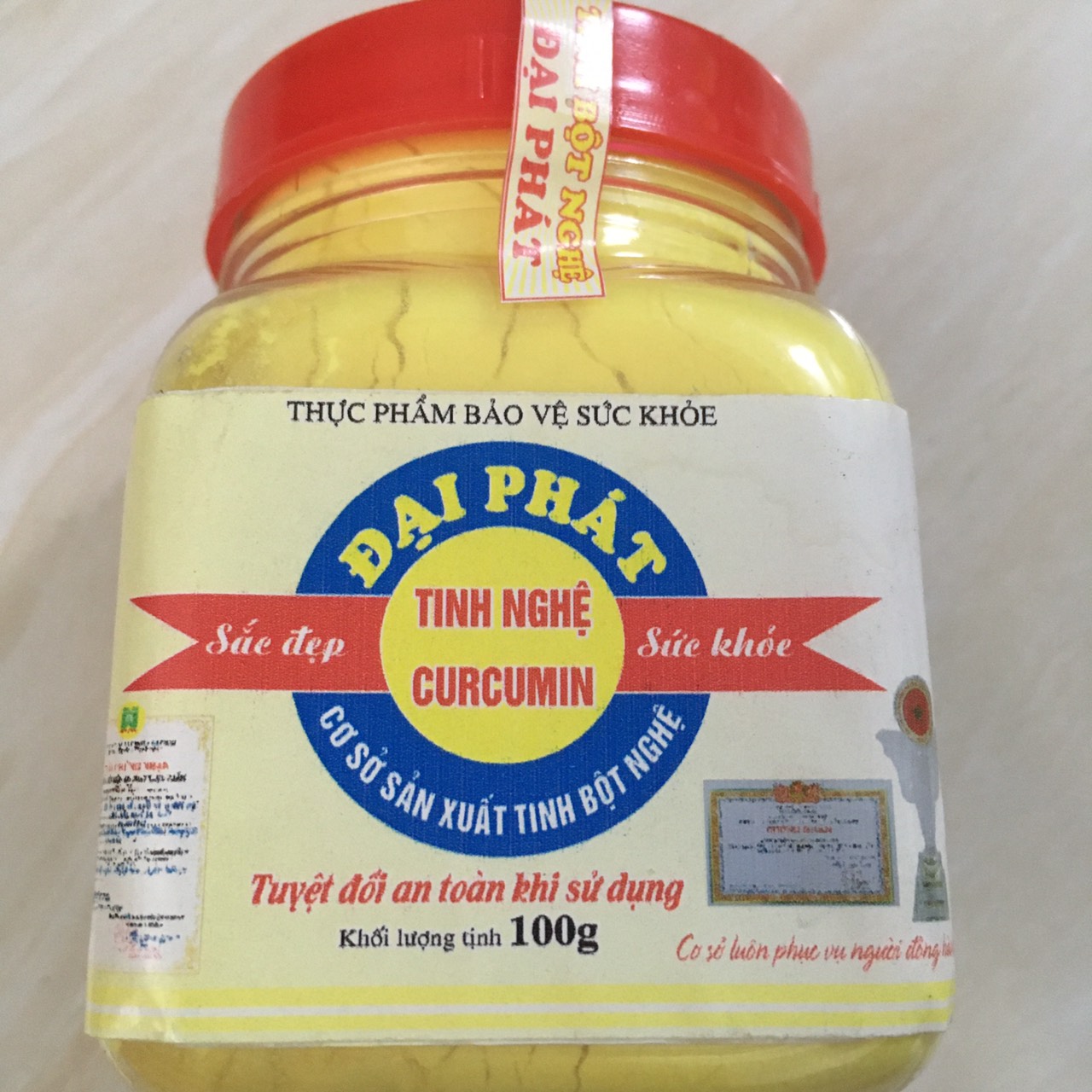 Tinh bột nghệ Curcumin Đại Phát (hộp nhỏ 0.1kg)