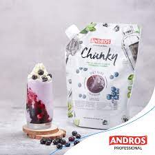 Mứt Andros Chunky Blueberry (Việt Quốc) 1Kg
