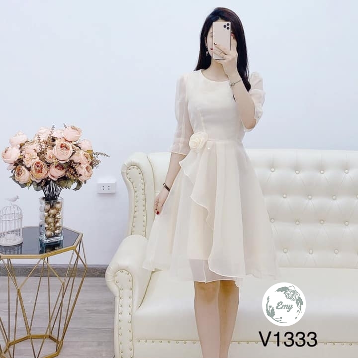 [HCM]ĐẦM VOAN LỤA TIỂU THƯ CAO CẤP ĐỦ SIZE 30 ĐẾN 72KG- V5