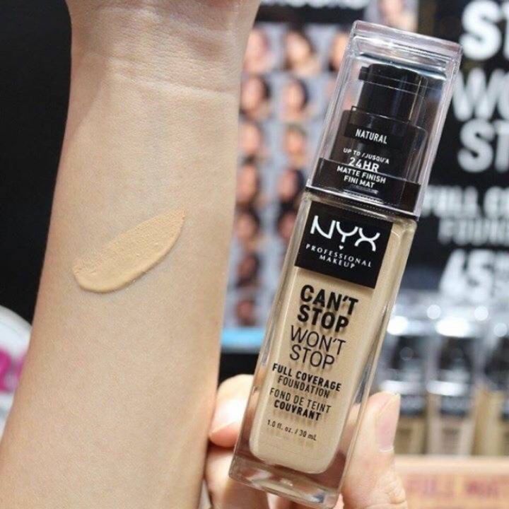 [HCM]Kem nền NYX Professional Makeup Can’t Stop Won’t Stop Full Coverage Foundation