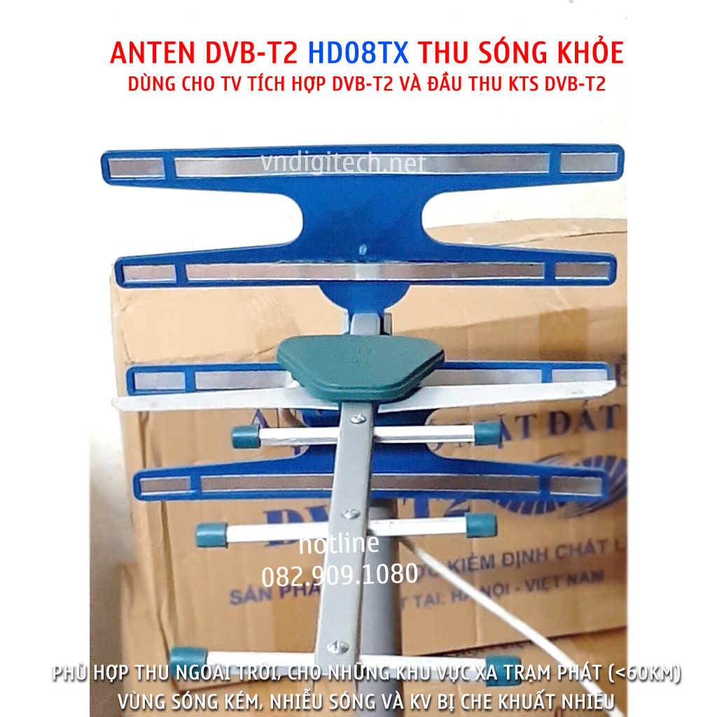 >> BÁO GIÁ ANTEN DVB T2 AVG NGOÀI TRỜI MÀU NÂU CHÍNH HÃNG | Shopee Lazada Sendo Tiki mới nhất 136 Anten DVB T2 HD08TX anten ngoài trời DVB-T2 thu xa tốt dùng cho các loại tivi tích hợp, đầu thu mặt đất DVBT2 ở các khu vực xa trạm phát sóng (60km)