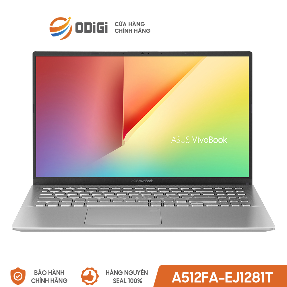 Laptop ASUS VivoBook A512FA-EJ1281T (i5-10210U) 15inch BẠC " Hàng chính...