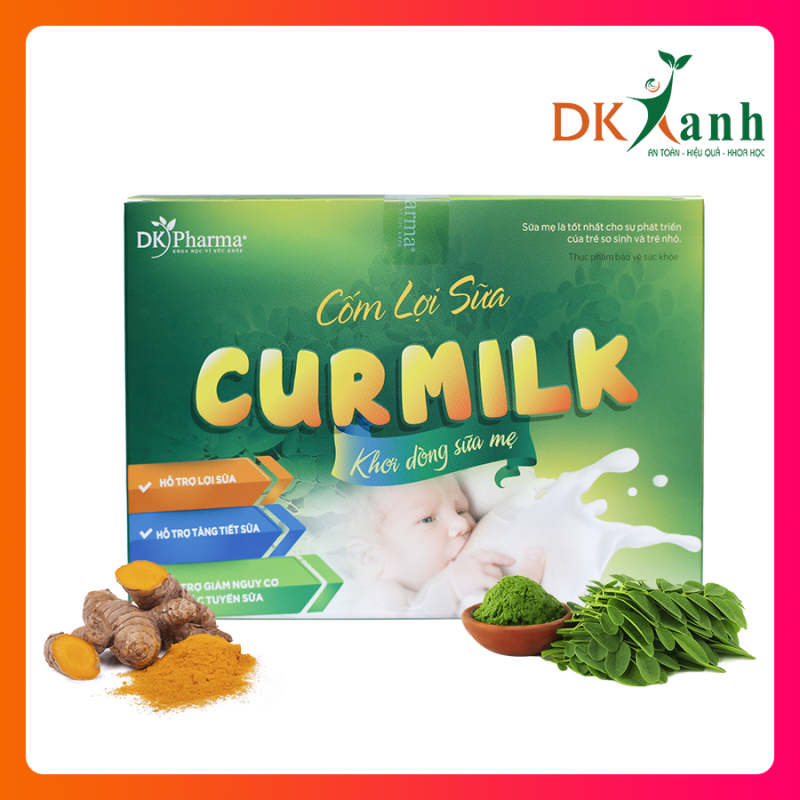 Cốm lợi sữa Curmilk (hộp 20 gói) - DK Pharma nhập khẩu