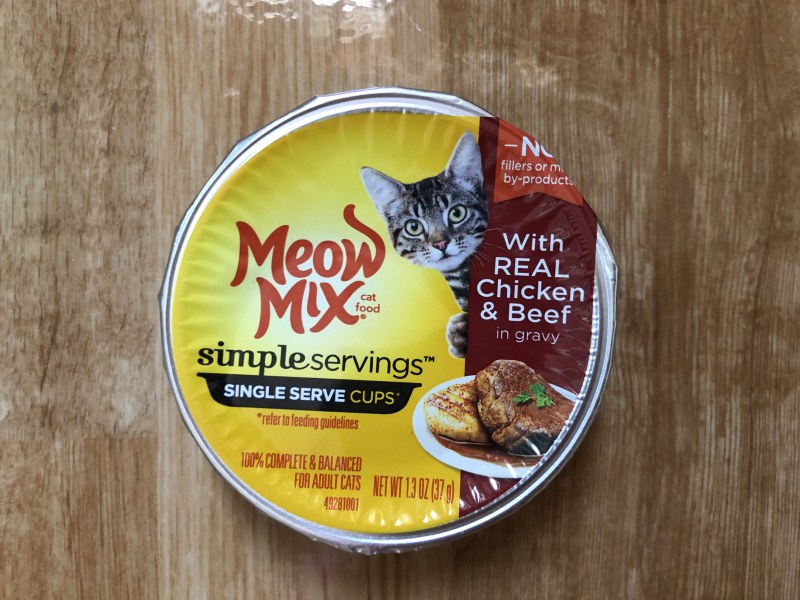 Meow Mix Simple Servings With Real Chicken And Beef In Gravy