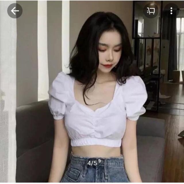 ÁO CROPTOP NHÚN NGỰC