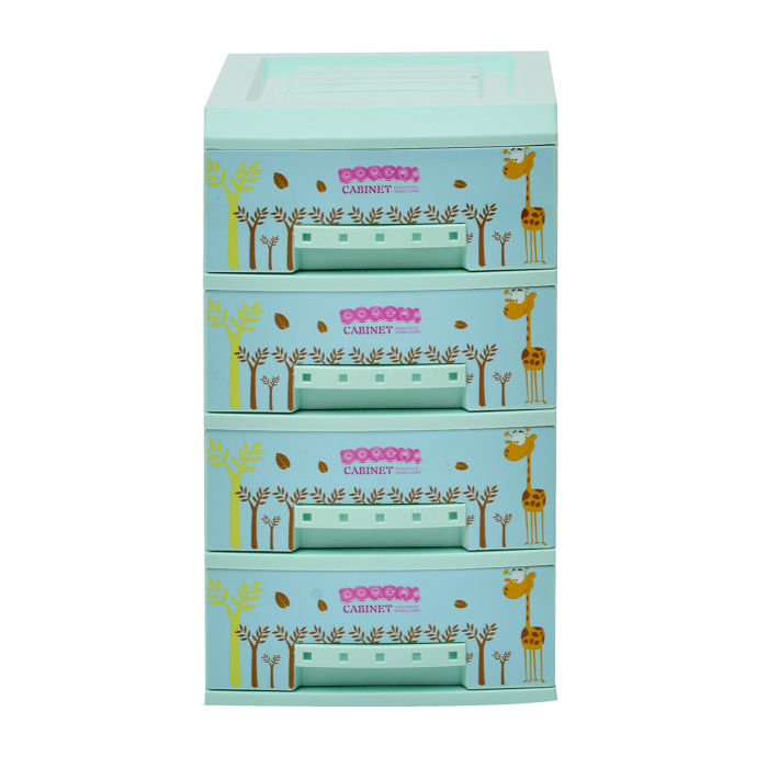 Tủ Nhựa Mini Doremi 4 Tầng Song Long