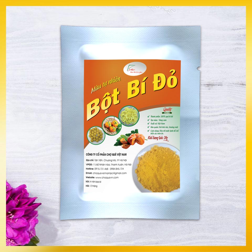 Combo 7 Gói Bột Tạo Màu Rau Củ Quả 20g