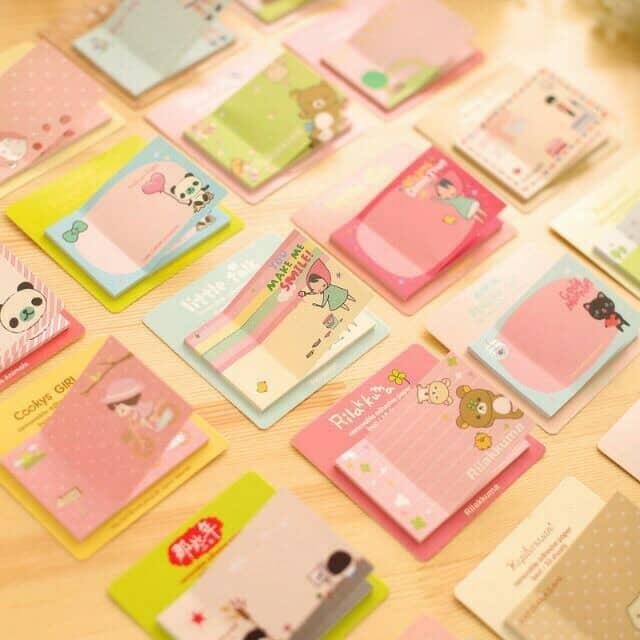 COMBO 4 TẬP GIẤY NOTE GHI CHÚ HÌNH CHỮ NHẬT
