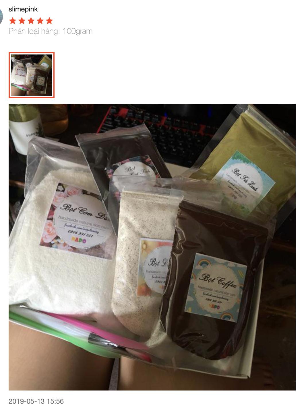 [HCM]Bột Cơm Dừa Sấy Khô 200 Gram - Tẩy TBC Mềm Mịn Da