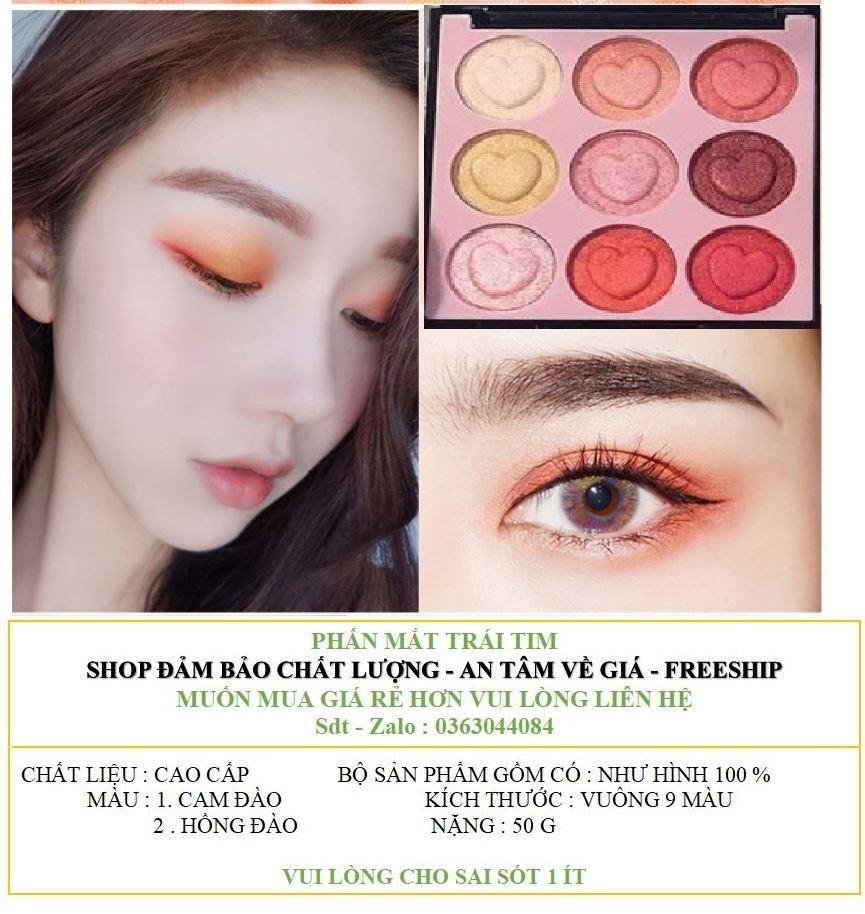 Phấn mắt TRÁI TIM CAM ĐÀO