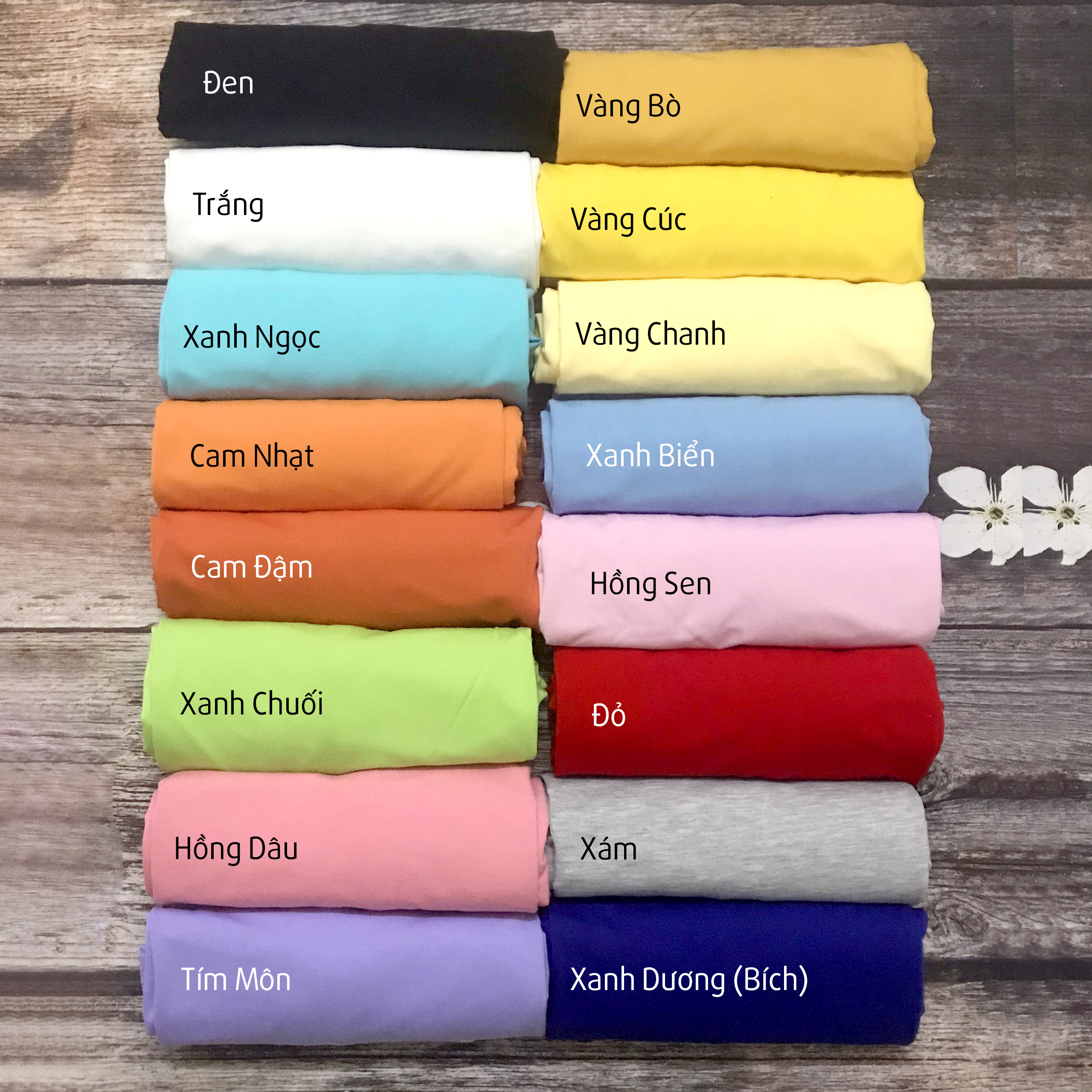 Áo Thun Tay Lỡ Nhiều Màu Vải Dày Đẹp