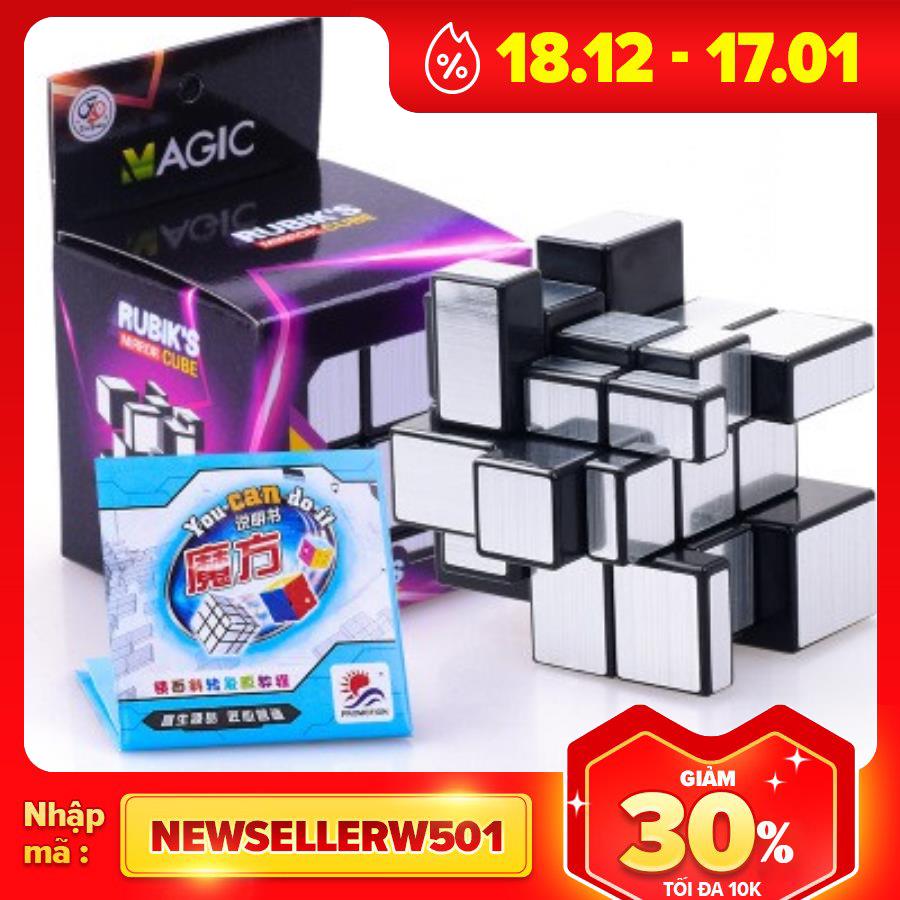 Bộ Rubik Mirror 3x3 Silver ShengShou Speed Cube Cao Cấp