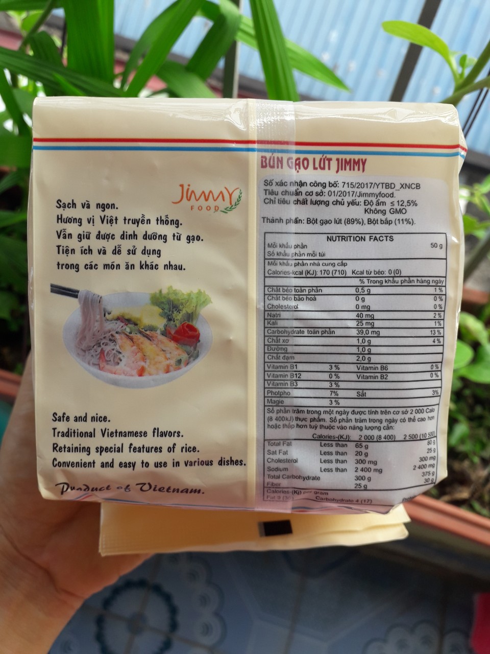 Bún Gạo Lứt Jimmy 250g