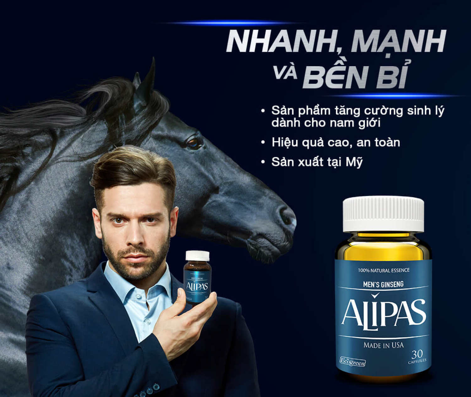 [HCM] SÂM ALIPAS PLATINUM HỘP 30 VIÊN