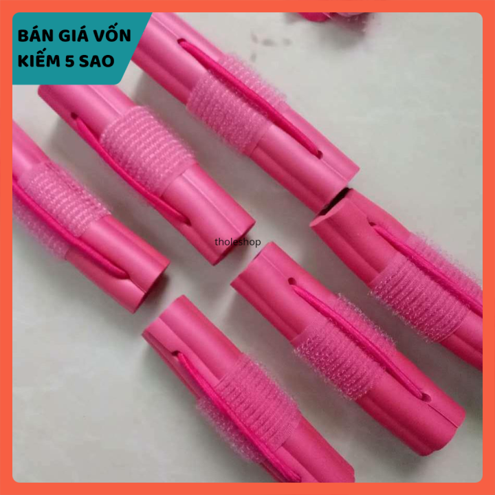 Dụng cụ làm tóc - Bộ 6 ống lô uốn tóc tự dính không làm tổn hại đến tóc - Dụng cụ uốn tóc tại nhà - Uốn tóc nữ cá nhân không cần dùng nhiệt