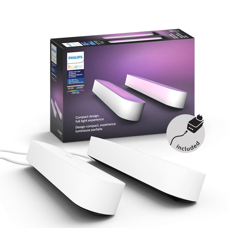Bộ 2 đèn thông minh Philips Hue Play light Bar Double pack Extension (Có nguồn)