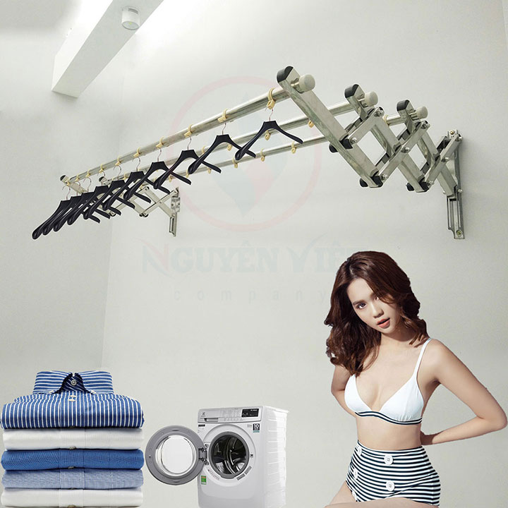 SÀO PHƠI ĐỒ THÔNG MINH INOX THANH DÀI 1.4m