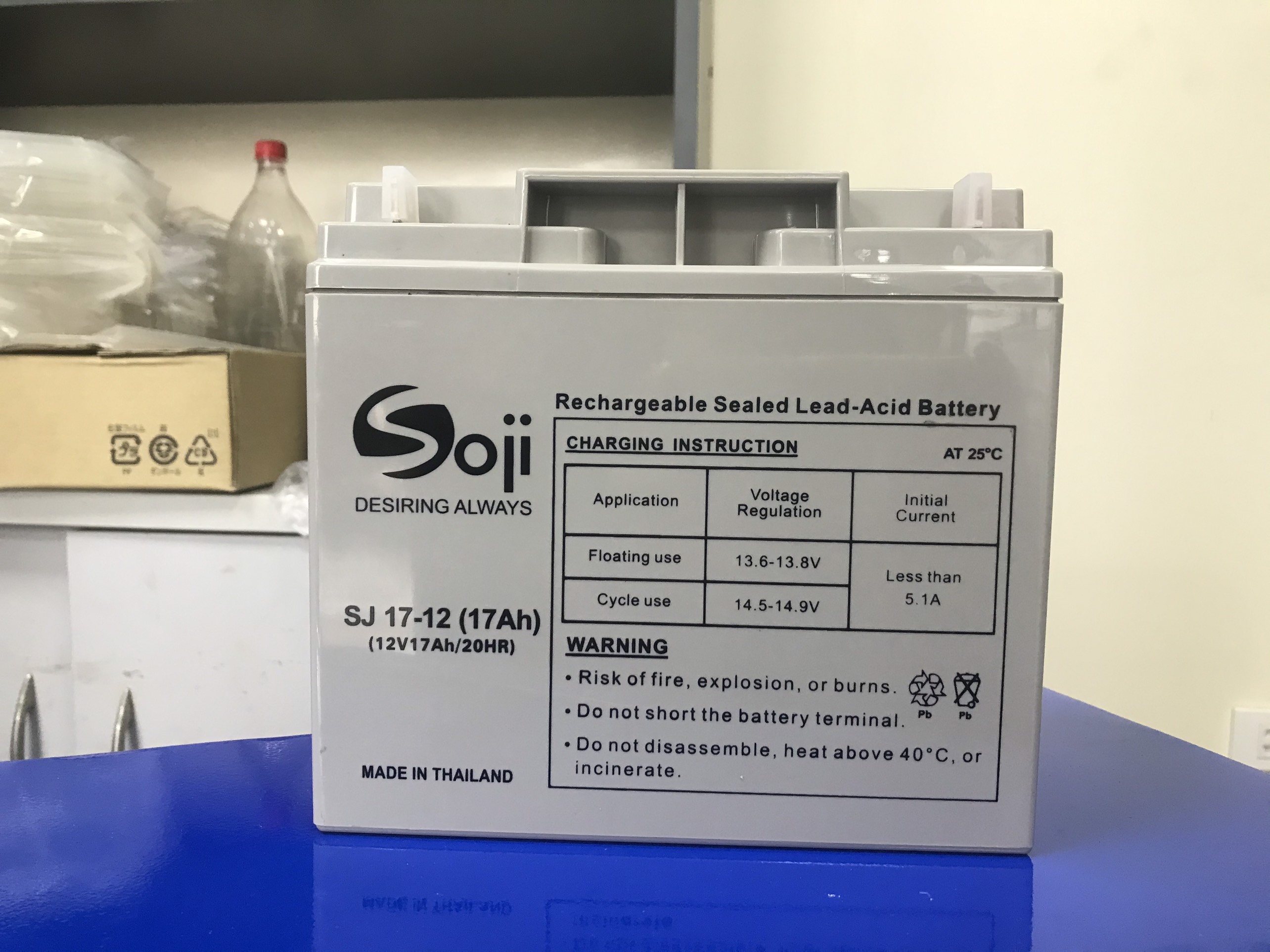 Ắc quy Soji nhập khẩu Thái Lan 12V 17ah