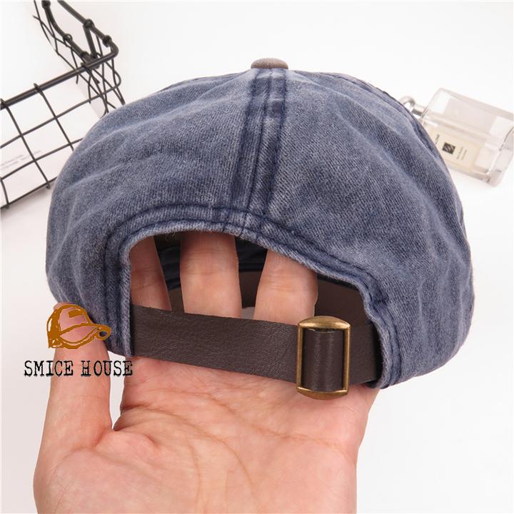 [FREESHIP- ĐÓNG HỘP] NÓN KẾT SHINE JEANS RÁCH MŨ LƯỠI TRAI DENIM NAM NỮ- SMICE HOUSE- CÓ THỂ ĐIỀU CHỈNH SIZE