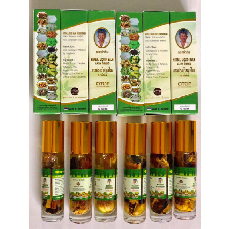 Dầu Nóng 22 Vị Thảo Dược OTOP Herbal Liquid Balm Thái Lan ,Bach hoa Diep