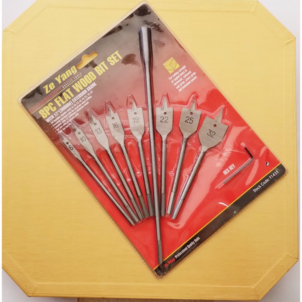 [HCM]BỘ 8 MŨI KHOAN KHOÉT GỖ ĐUÔI CÁ