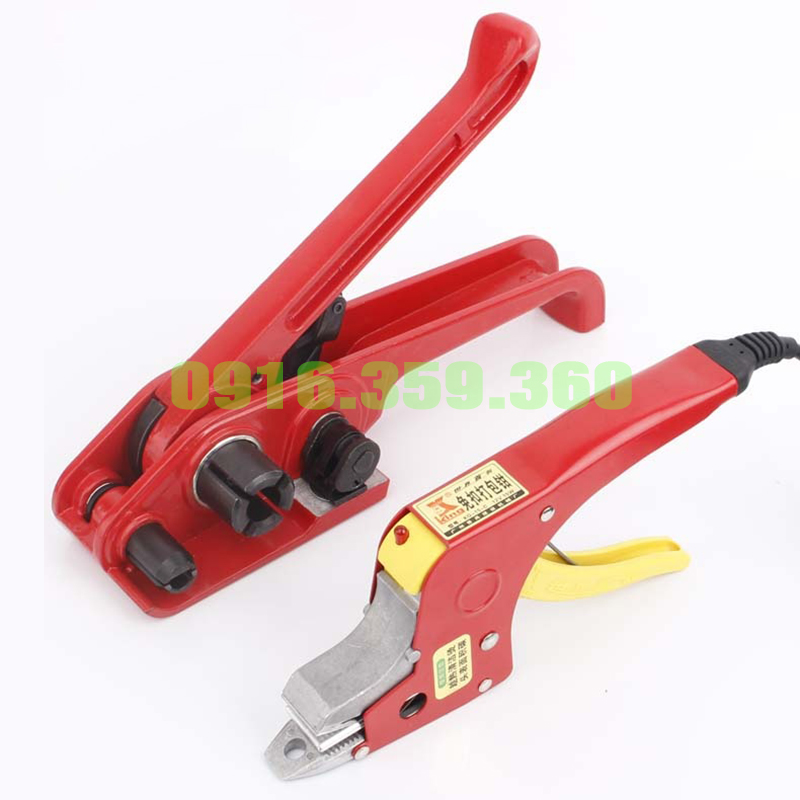 Máy siết + máy hàn nhiệt dây đai nhựa PP