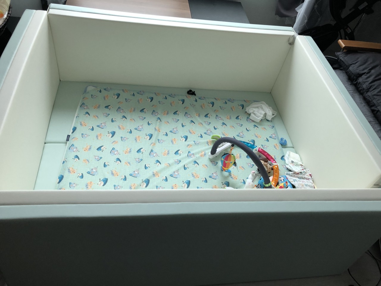 Giường Ngủ Cho Bé BonitaBeBe Bumper Bed Large 160*120*h50cm Đa Năng - Nhập Khẩu Chính Hãng HQ