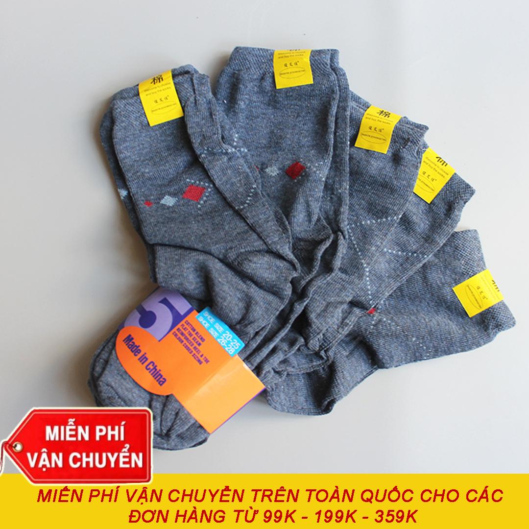 [HCM]Bộ 10 Đôi Tất Vớ Nam Cổ Trung Thun Cotton mềm mại co giãn tốt thấm hút mồ hôi tốt thoải mái khi mang (Bình dân vải vừa đẹp)