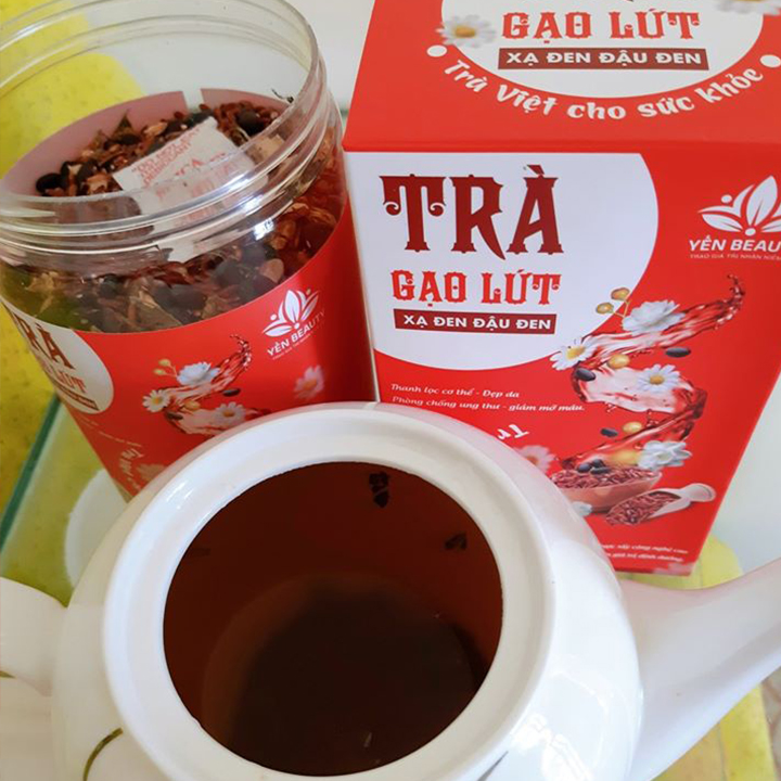 Trà gạo lứt đỗ đen giảm cân hiệu quả