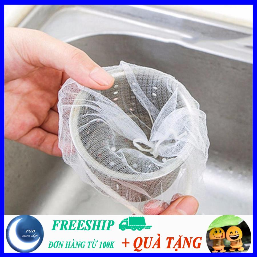 [SIÊU GIẢM GIÁ] Combo 100 Túi lọc rác nhà tắm chặn rác, chặn tóc cực tiện lợi