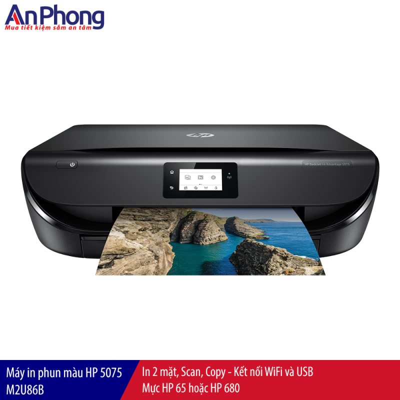 Máy in phun màu HP 5075 In 2 mặt, Copy, Scan kết nối Wifi