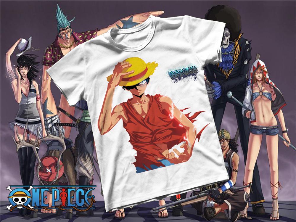[HCM]Áo thun Cotton Unisex - Anime - One Piece - Monkey D luffy Gear 2