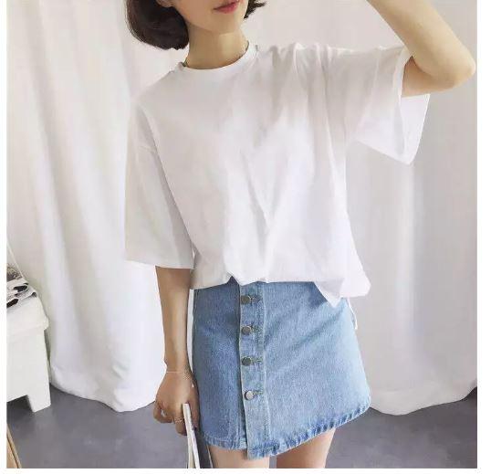 [HCM]áo thun nữ tay lỡ vải dày mịn thoáng mát