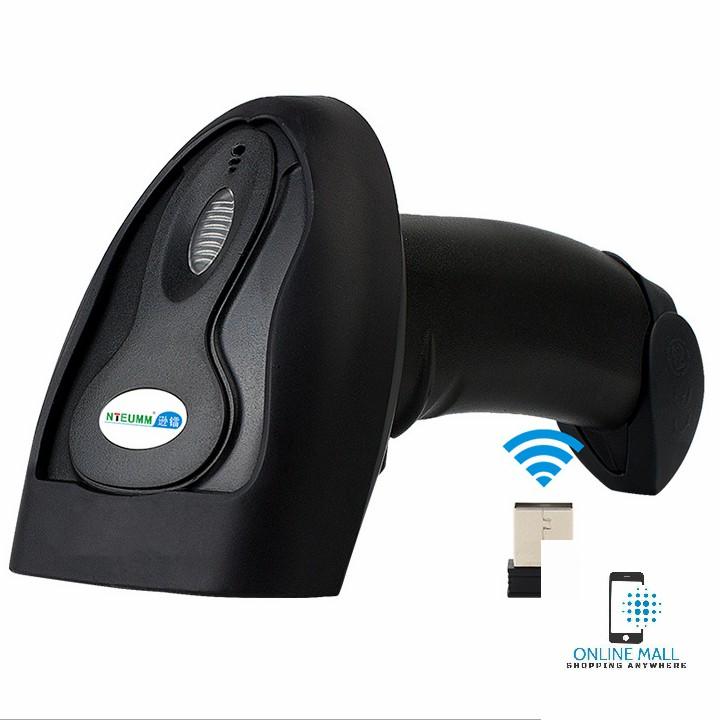 Online Mall- Máy quét mã vạch không dây NTEUMM F8 tốc độ cao 2.4G